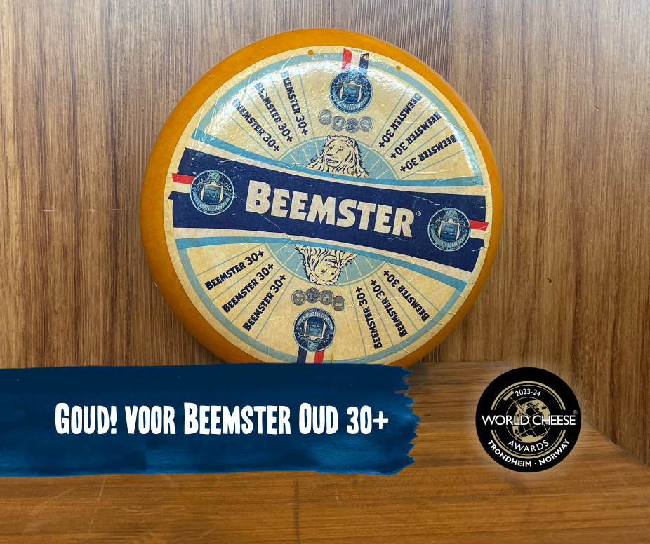 Gold for Beemster 30+ Old at World Cheese Awards