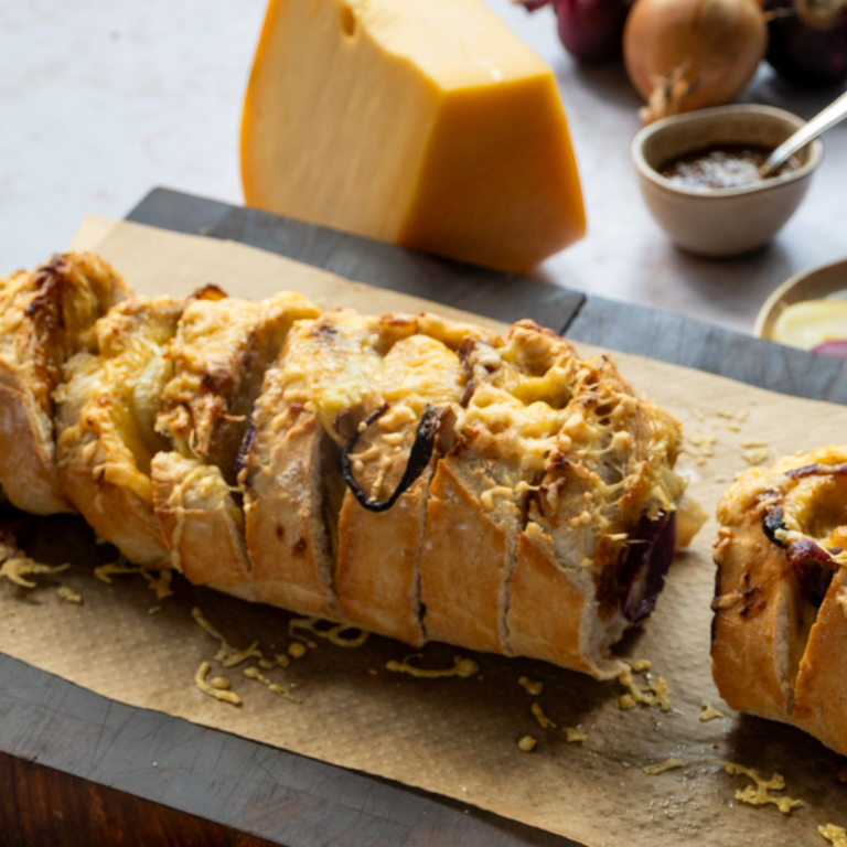 kaas-ui borrelbrood met Beemster Jong