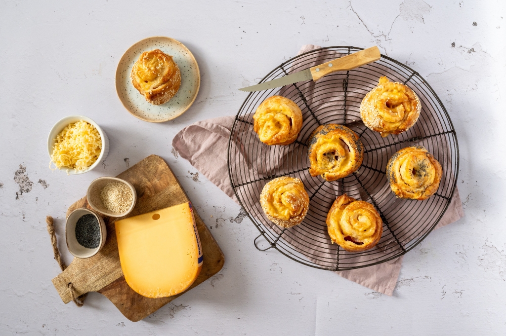 ham-kaasbroodjes met Beemster Belegen