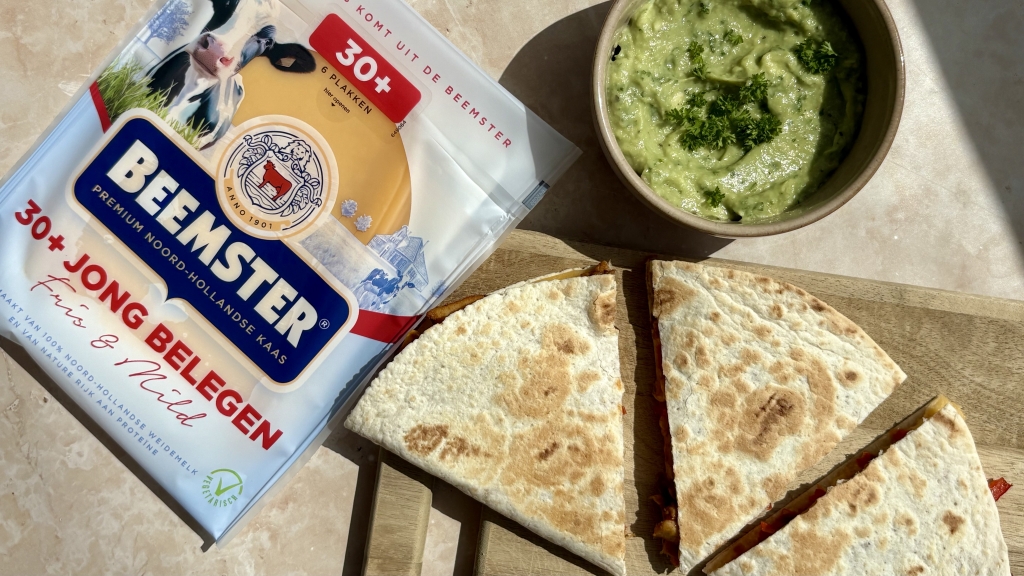 Kip quesadilla's met Beemster 30+ Jong Belegen