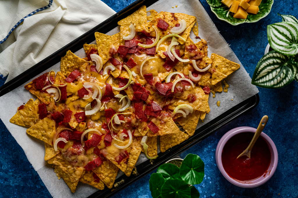 pizza nacho's met beemster signature royaal grand cru