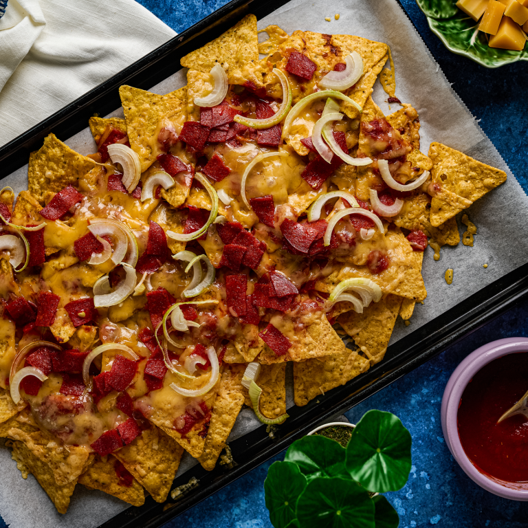 pizza nacho's met beemster signature royaal grand cru