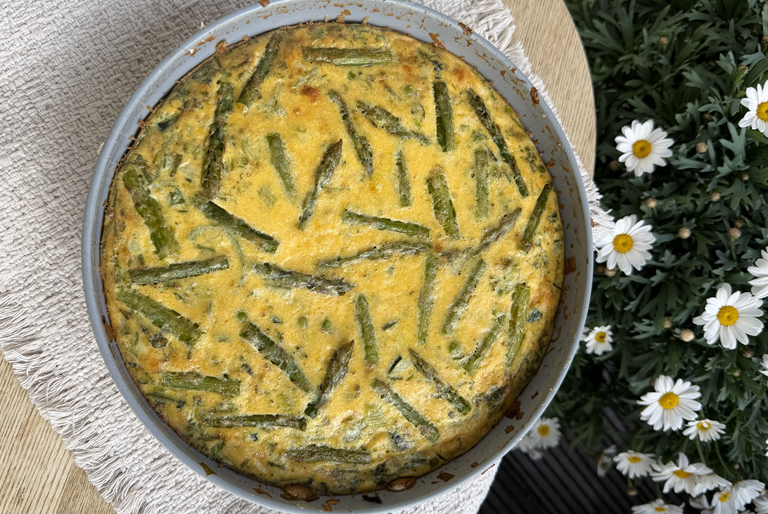 Frittata met groene groenten en Beemster Oude kaas